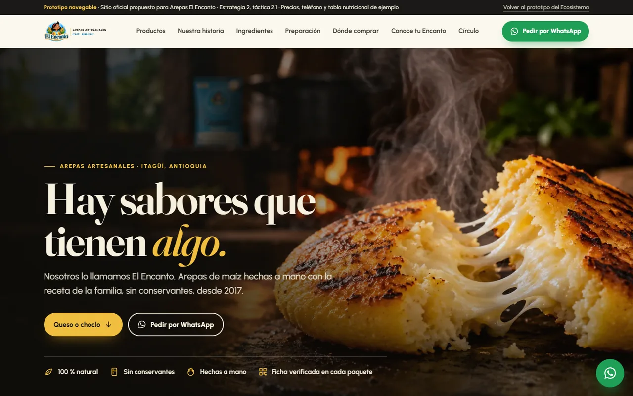 Hub digital: la web de El Encanto