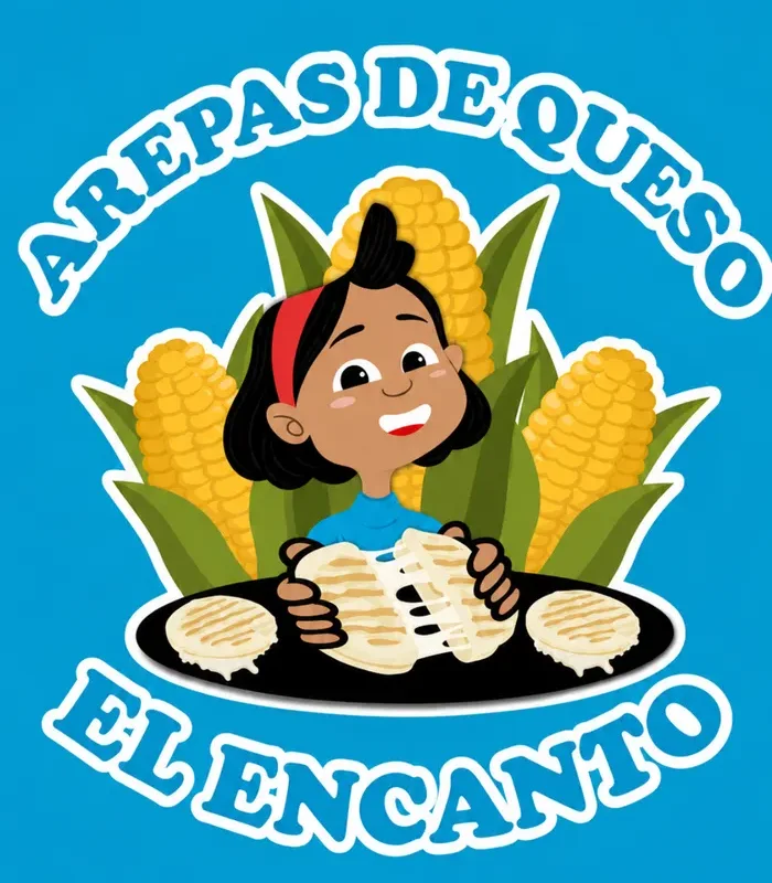 Logotipo actual de 2020: Arepas de queso El Encanto